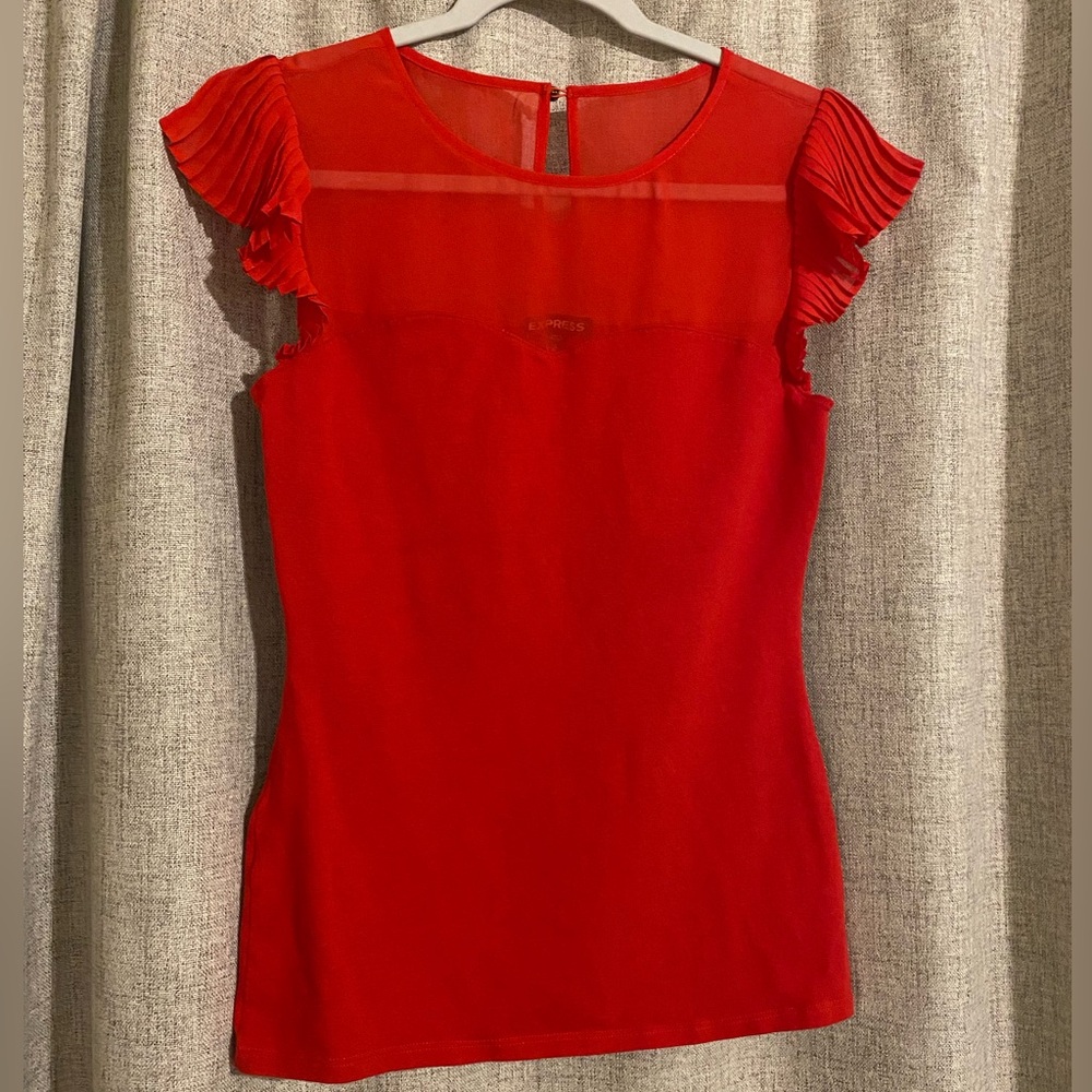 Elegant Express Red Women's Top